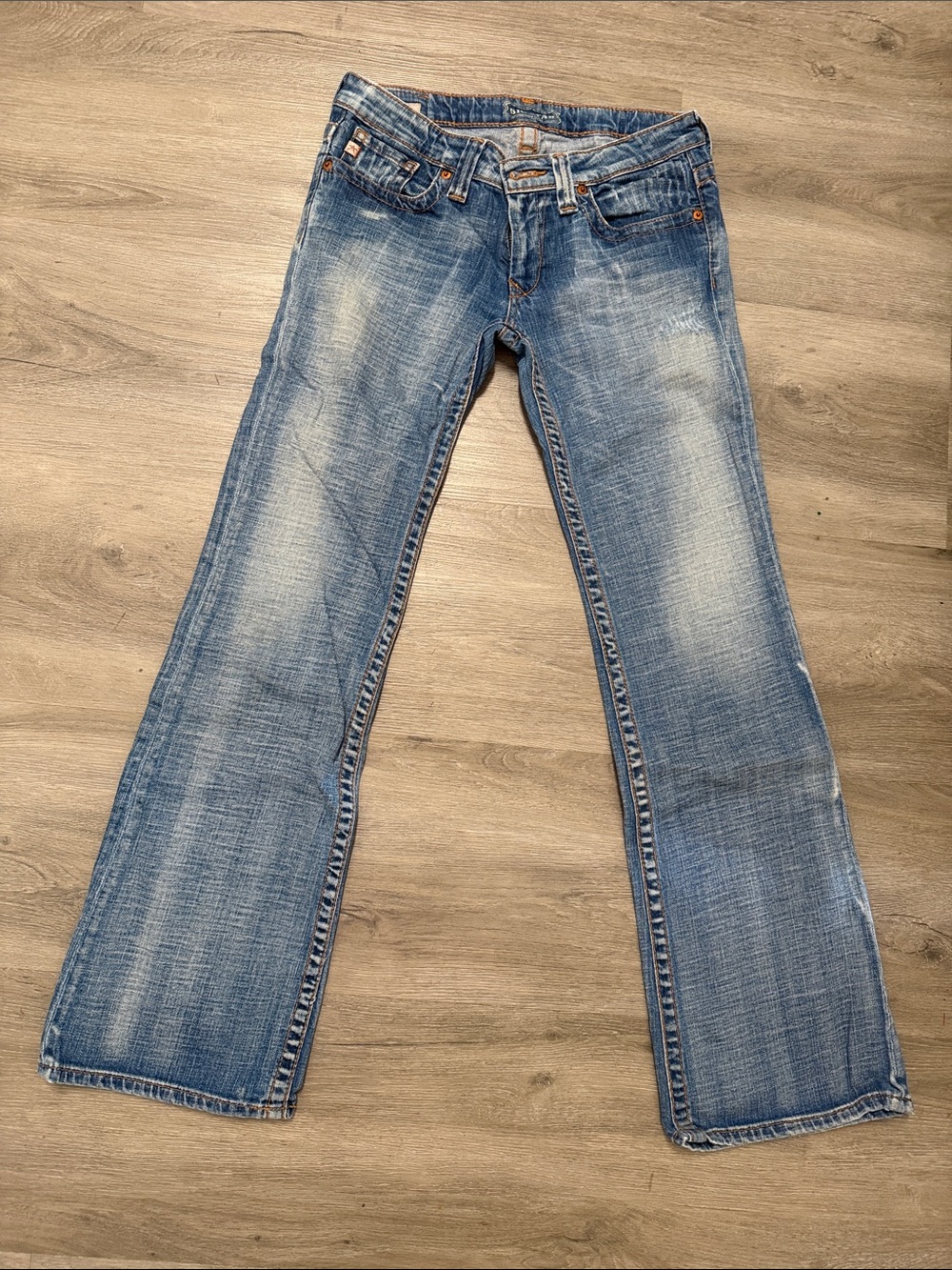 Big Star Women's Faded Blue Flare Jeans
